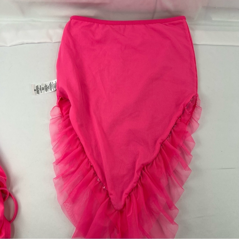 Wonder Nation - Girl's Swim Suit with Mermaid Tail - Pink -Sequins - 6/6x -Small - Picture 13 of 13